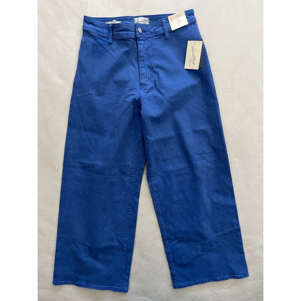Universal Thread Sailor Wide Leg Pants Blue High Rise Size 8 NWT